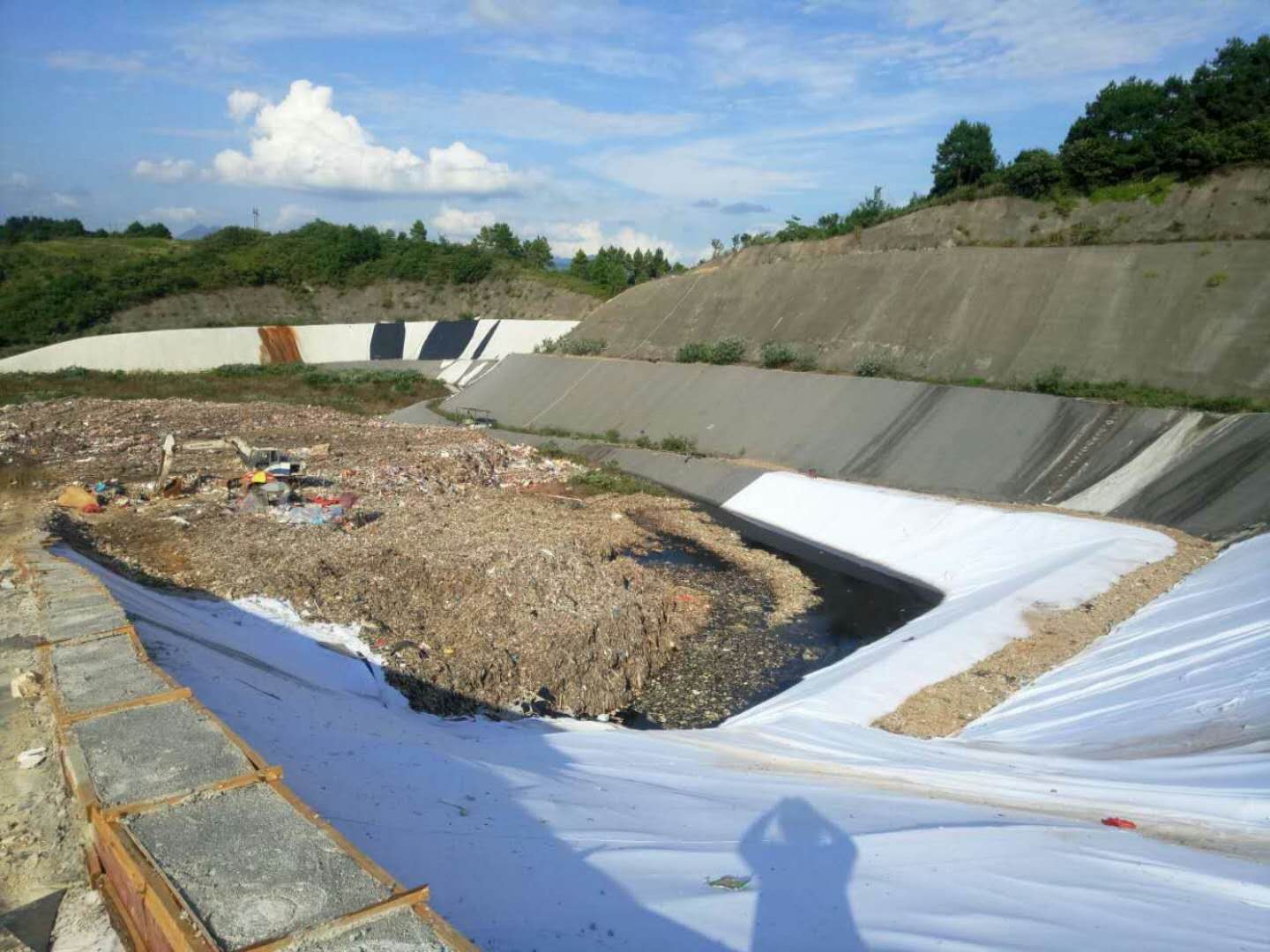 湖南垃圾场防渗土工膜案例